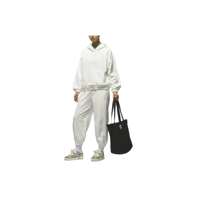 Jordan Knitted Sweatpants Women's Sail White-3