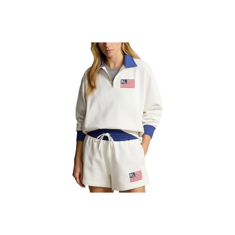 Polo Ralph Lauren Logo print Quarter zip Sweatshirt-2