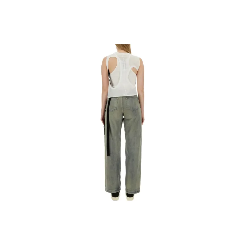 Rick Owens DRKSHDW Cut Out Crewneck Sleeveless Top-1