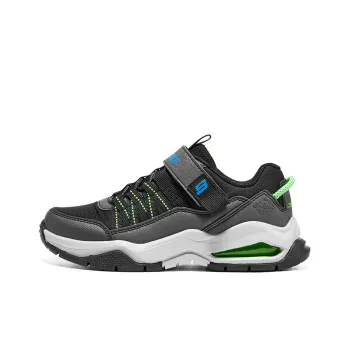 Skechers Skech-Air Adventure Slip-Resistant Low-Top Kids' Running Shoes Black White Teenagers