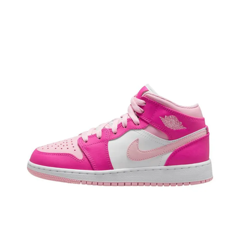 Jordan 1 Mid Fierce Pink GS-0