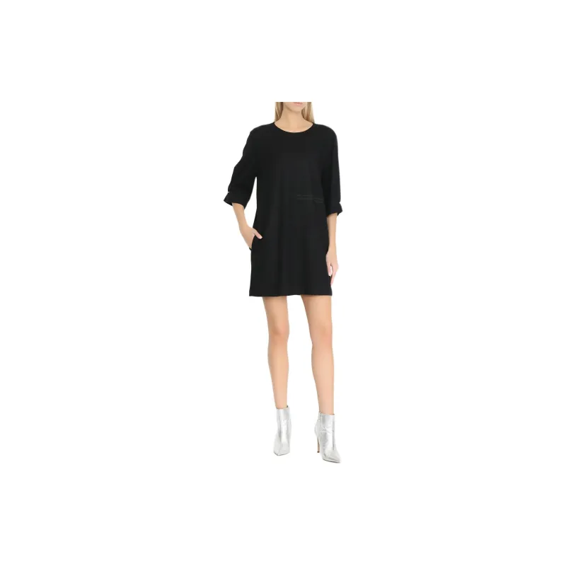 MM6 Maison Margiela Long-Sleeved Dresses Women's Black-1