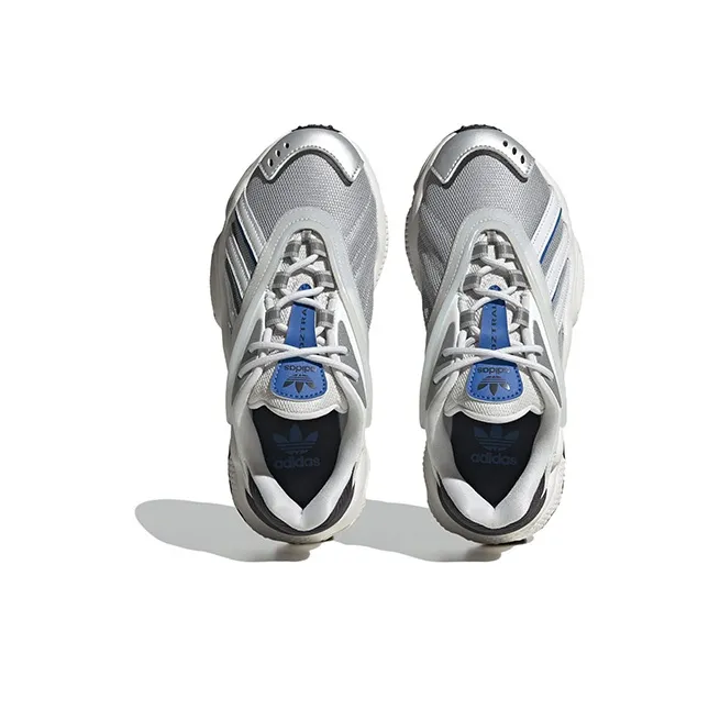 Adidas Originals Oztral Breathable Low Top Sports Casual Shoes White Silver Teenagers-4