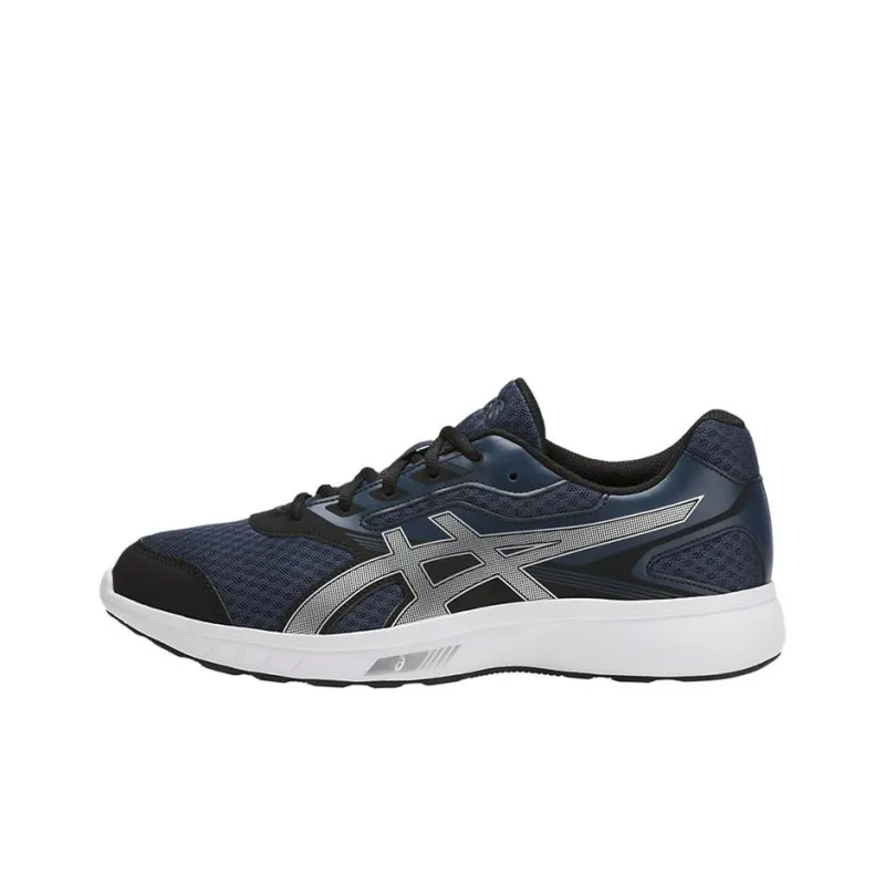 Asics Wear-Resistant Low-Top Running Shoes Men's Blue Silver-0