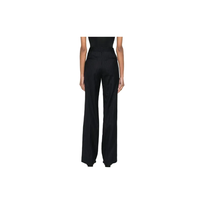 NILI LOTAN Corette Pinstripe-pattern Bootcut Trousers-2