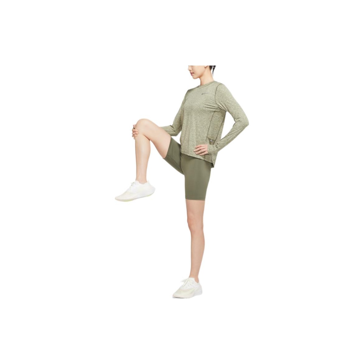 Olive green nike apparel women's best sale