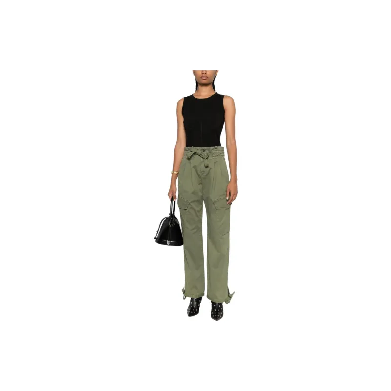 PINKO High Waist Straight Leg Trousers-5