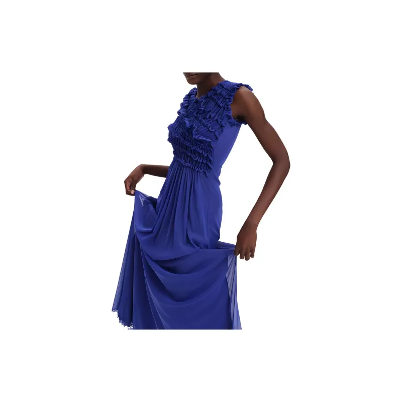 DVF Diane Von Furstenberg Sleeveless Dress Women's Blue-6