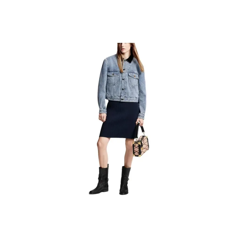 LOUIS VUITTON Ribbed Knit Skirt-2