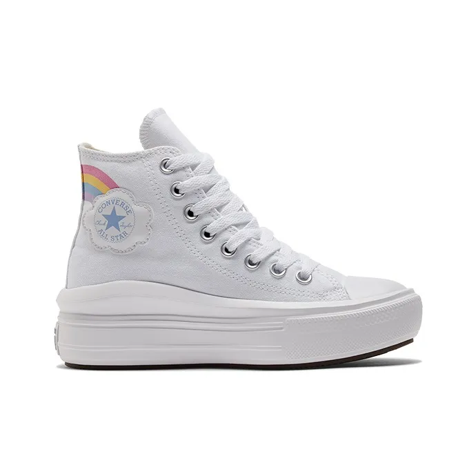 Converse Chuck Taylor All Star Move Platform High GS 'Rainbow Cloud'-1