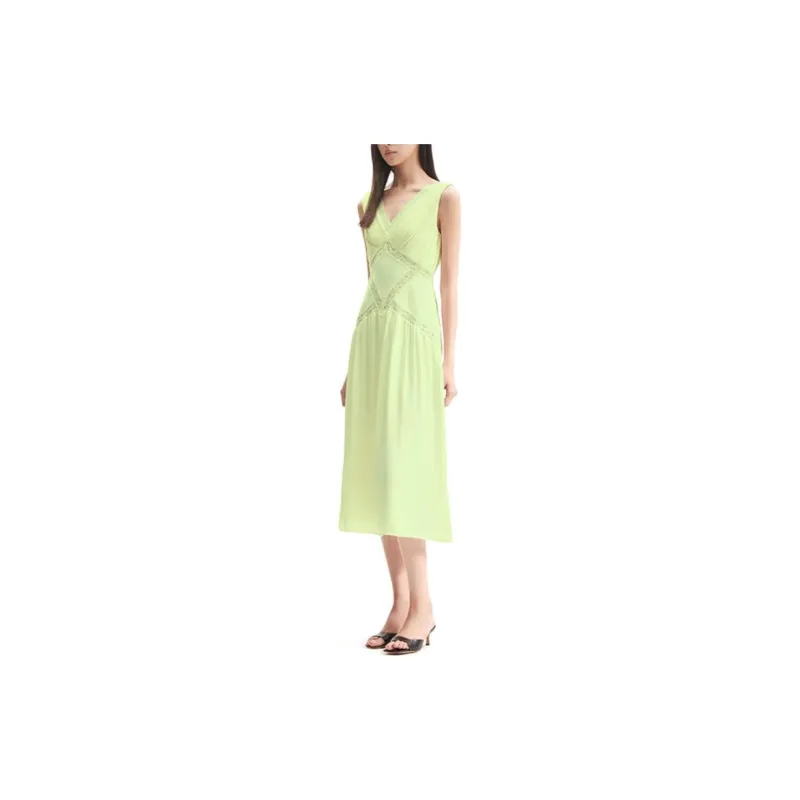 Self portrait Sleeveless Dress Women's Fruit Green-2