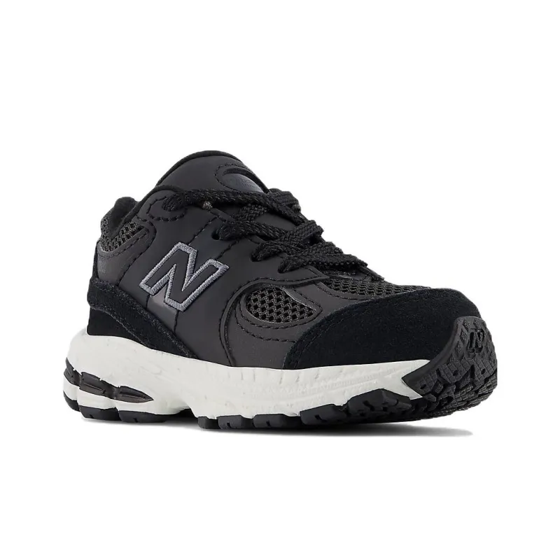 New Balance NB 2002 Slip Resistant Low Top Toddler Shoes Black White Infant And Toddler-2