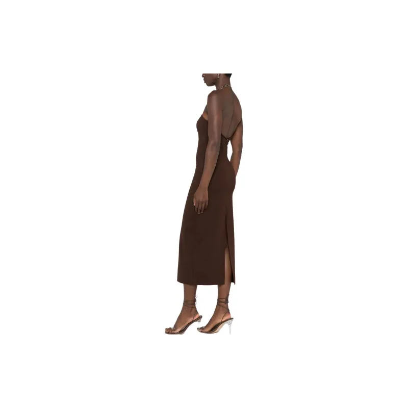 The Attico Halterneck Midi Dress-3