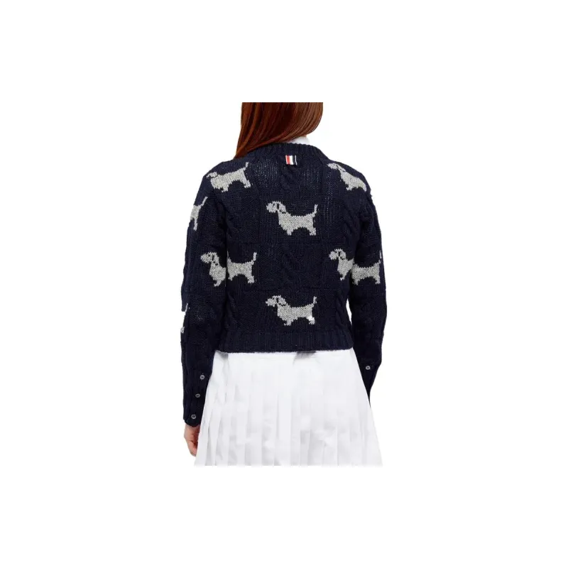 THOM BROWNE· Sweater Women's Blue-3