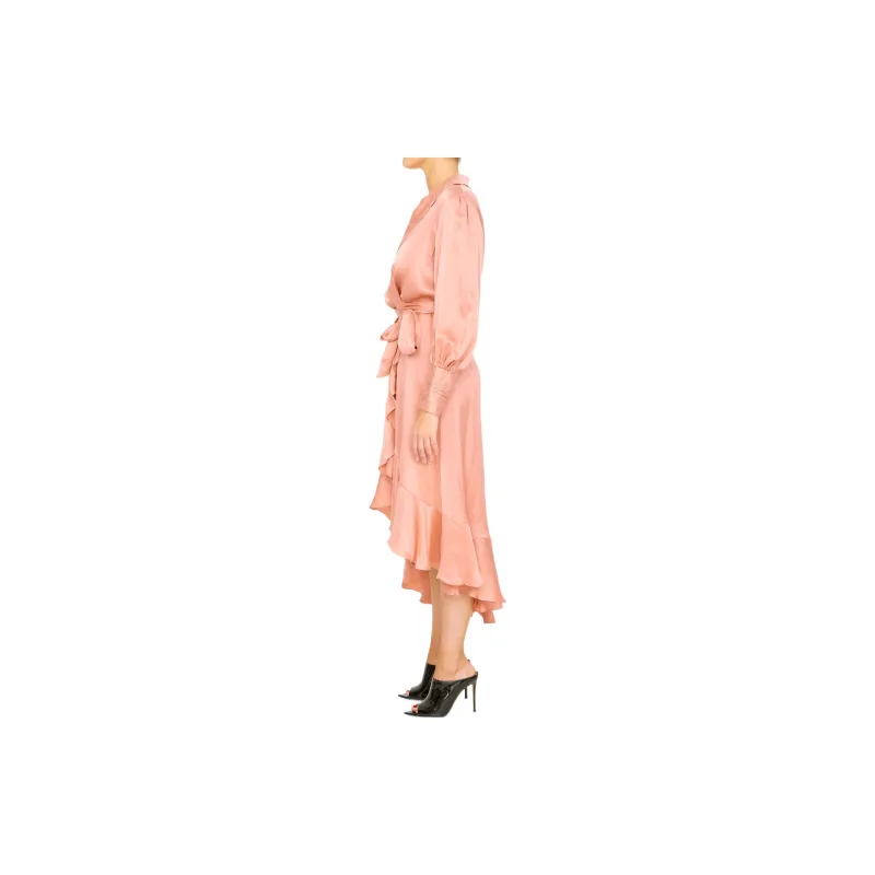 Zimmermann Asymmetric Ruffled Midi Dress-3