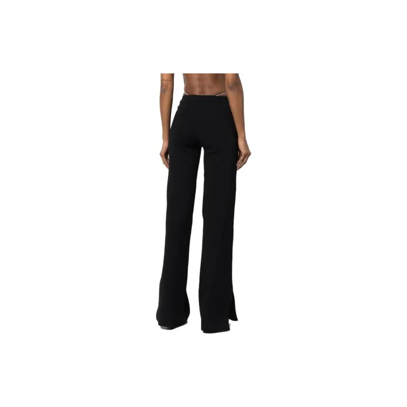 GCDS Mid Rise Flared Trousers-2