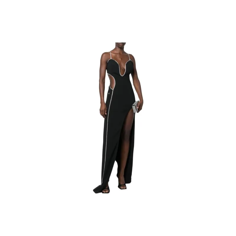PHILIPP PLEIN Cut Out Detailed Sleeveless Maxi Dress-1
