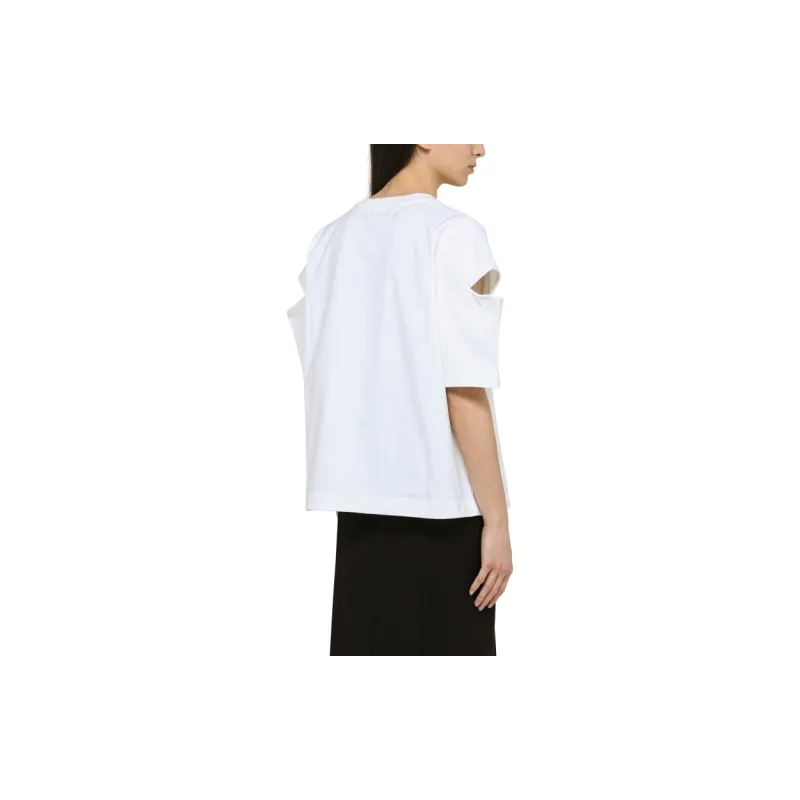 Alexander McQueen T Shirts Women's Optical White Color-3