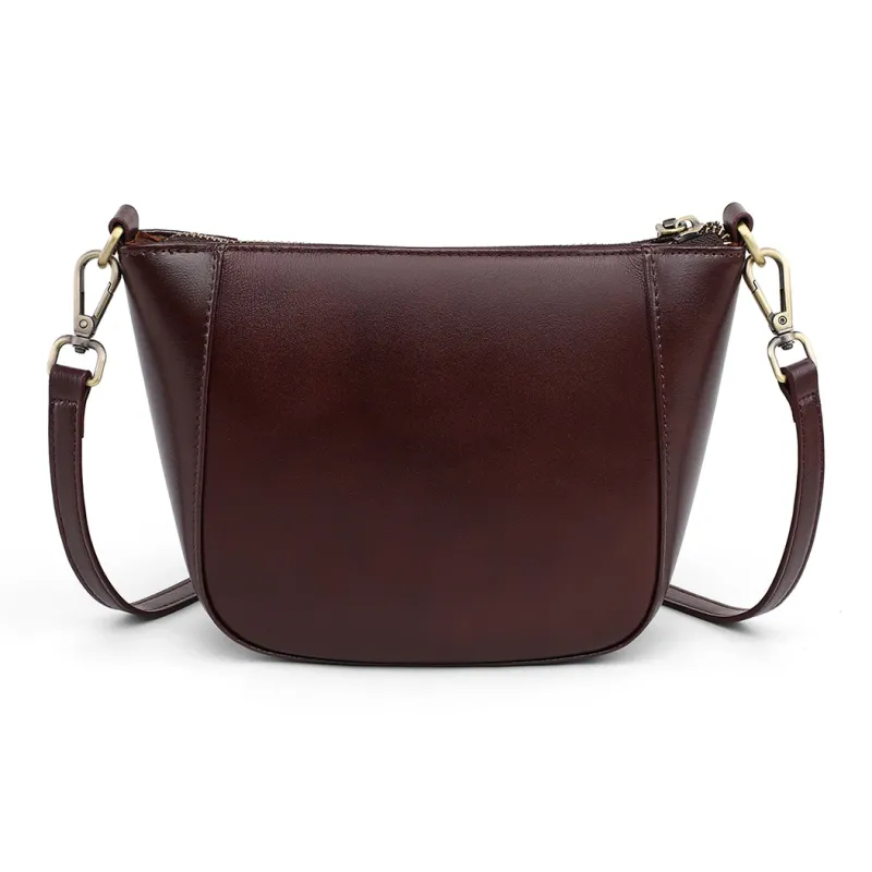 C°BANNER Cow Leather Bonded Synthetic Leather Shoulder Bag Regular Women's Caramel Brown-4