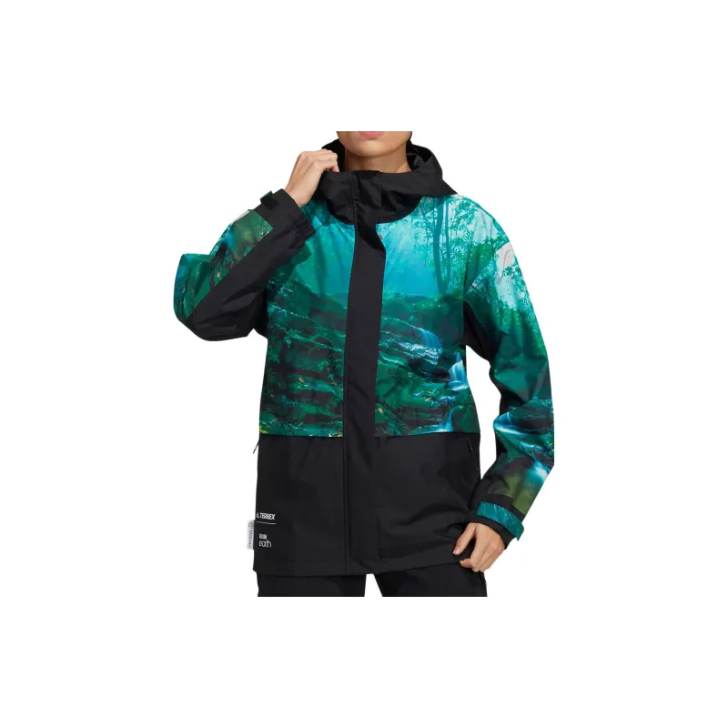 Adidas Terrex Jackets Women's Green-1