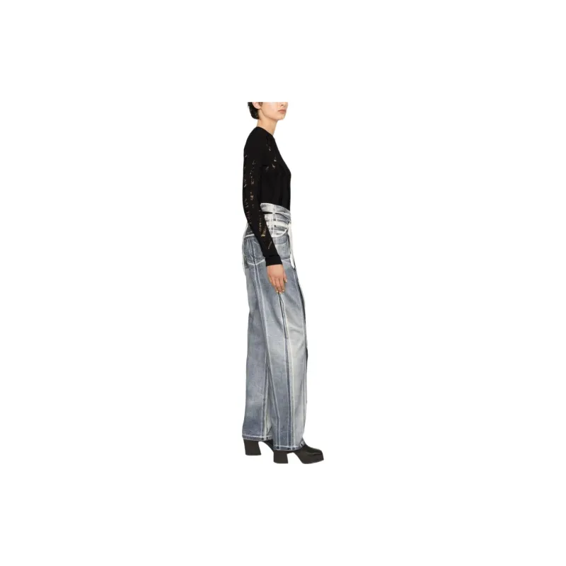 VERSACE Slashed Knit Jumper-3