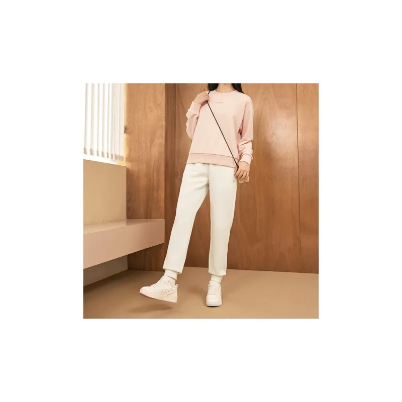 QIAODAN Casual Pants Women's Cream White-2