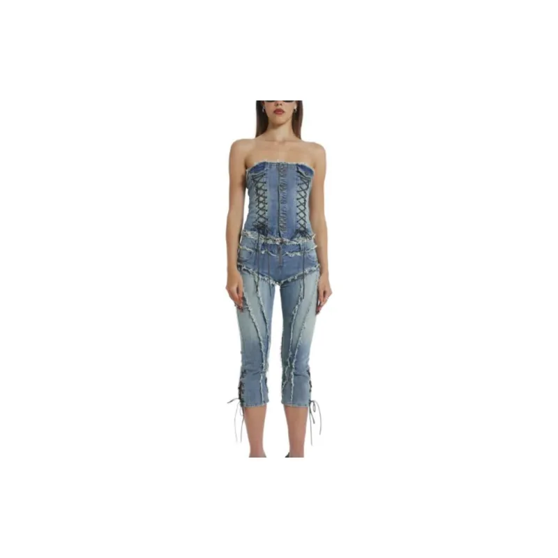 Jaded London Jumpsuits Women's Light Blue-1