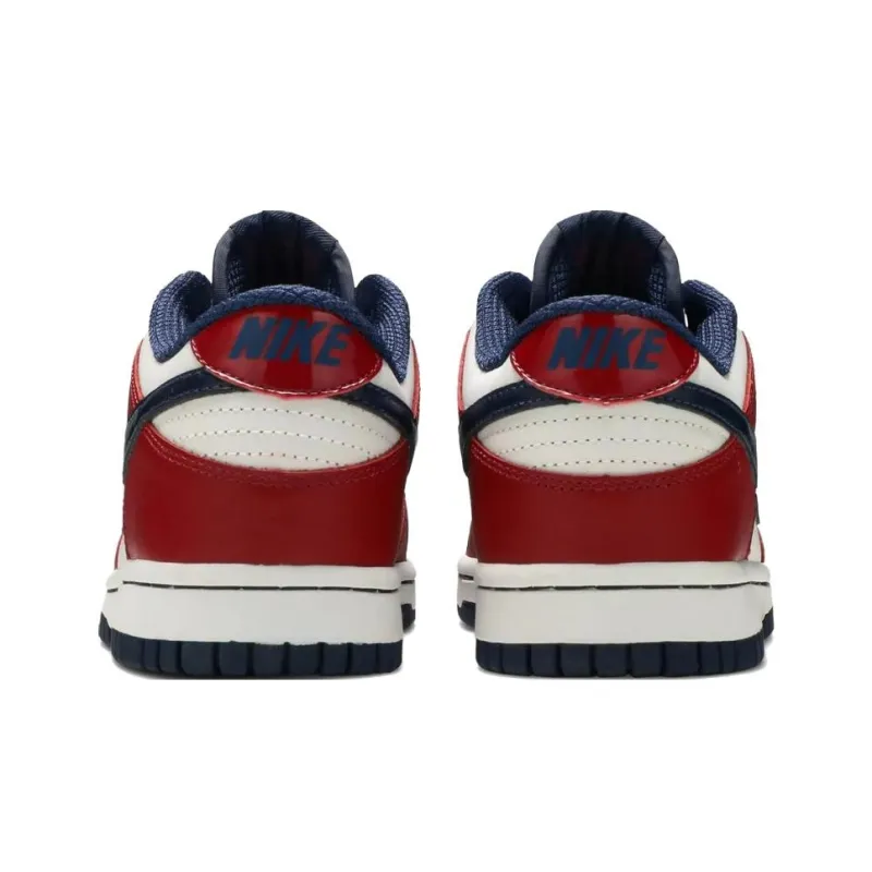 Nike Dunk Low 'White Mid Navy Deep Red' Women's-3