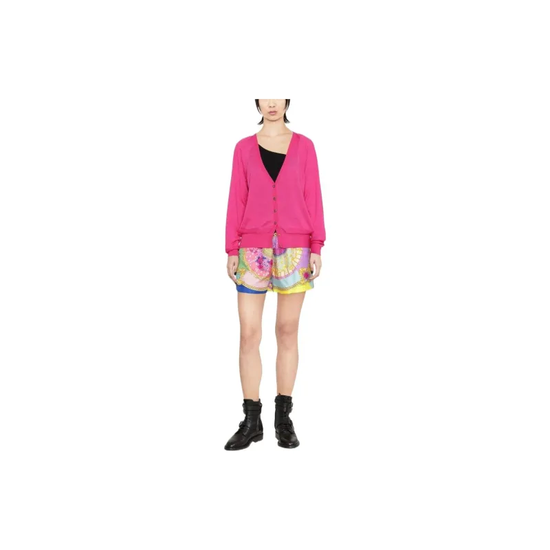 VERSACE Cashmere Sweaters Women's Dark Pink-1