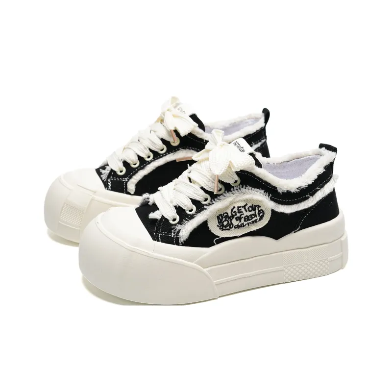 Anime Story Slip Resistant, Abrasion Resistant, Lightweight Low Top Skateboard Shoes Women's White-13
