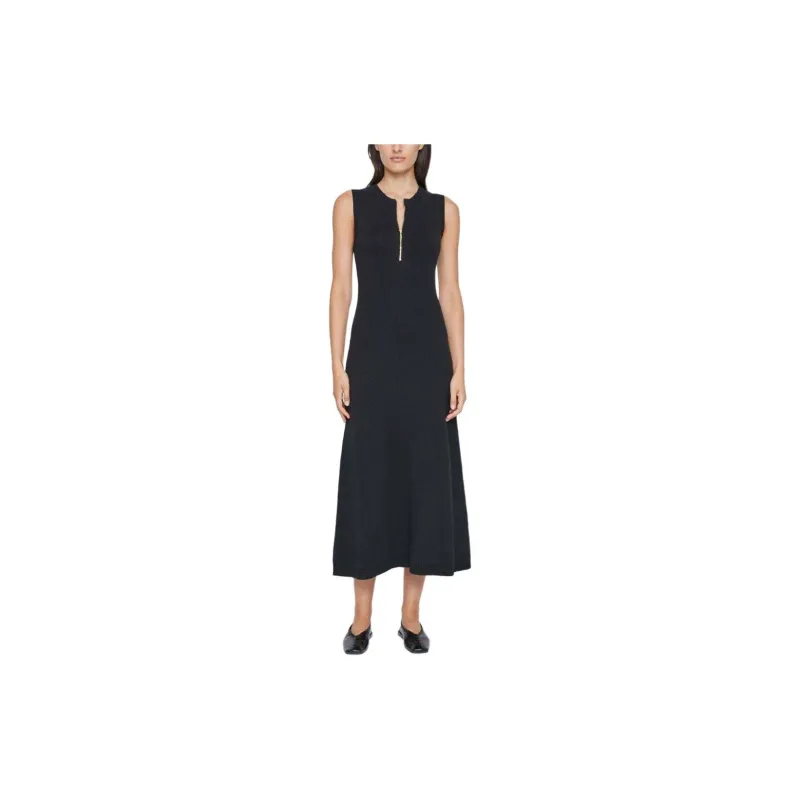 Anna Quan Jennie Ribbed-knit Midi Dress-1