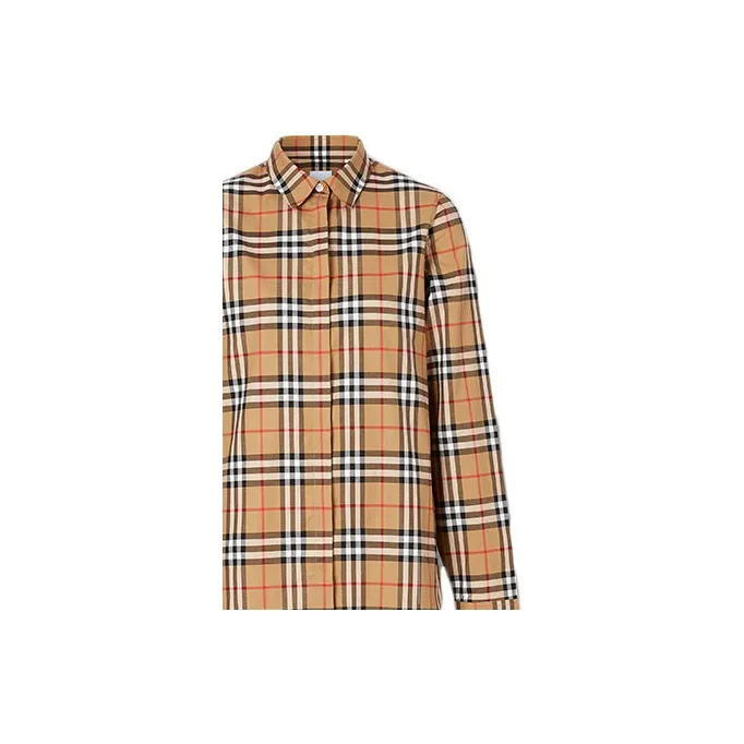 Burberry Vintage Check Print Shirt 'Antique Yellow'-4