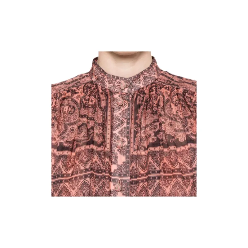 Zimmermann Paisley Printed Puff Sleeved Dresses-2