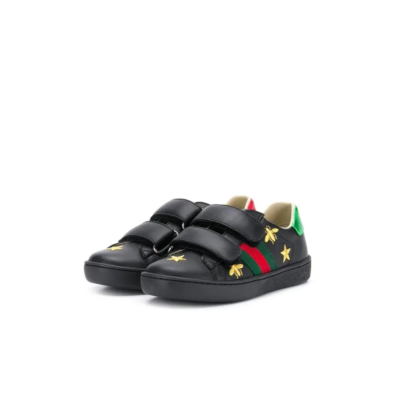 GUCCI Low-Top Kids' Skateboarding Shoes Black Kids'-0