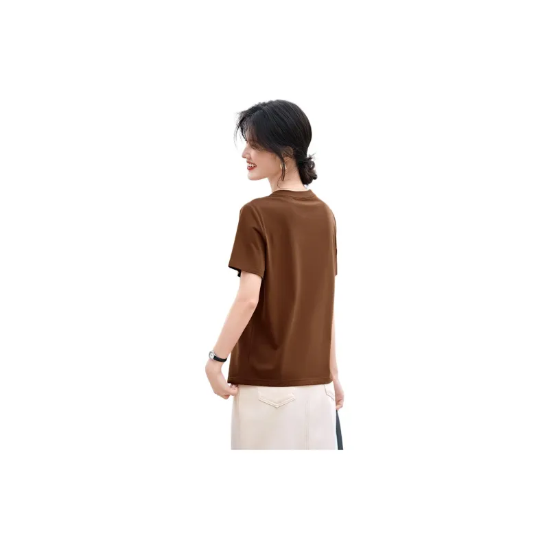 XWI T Shirt Women's Caramel Brown-2