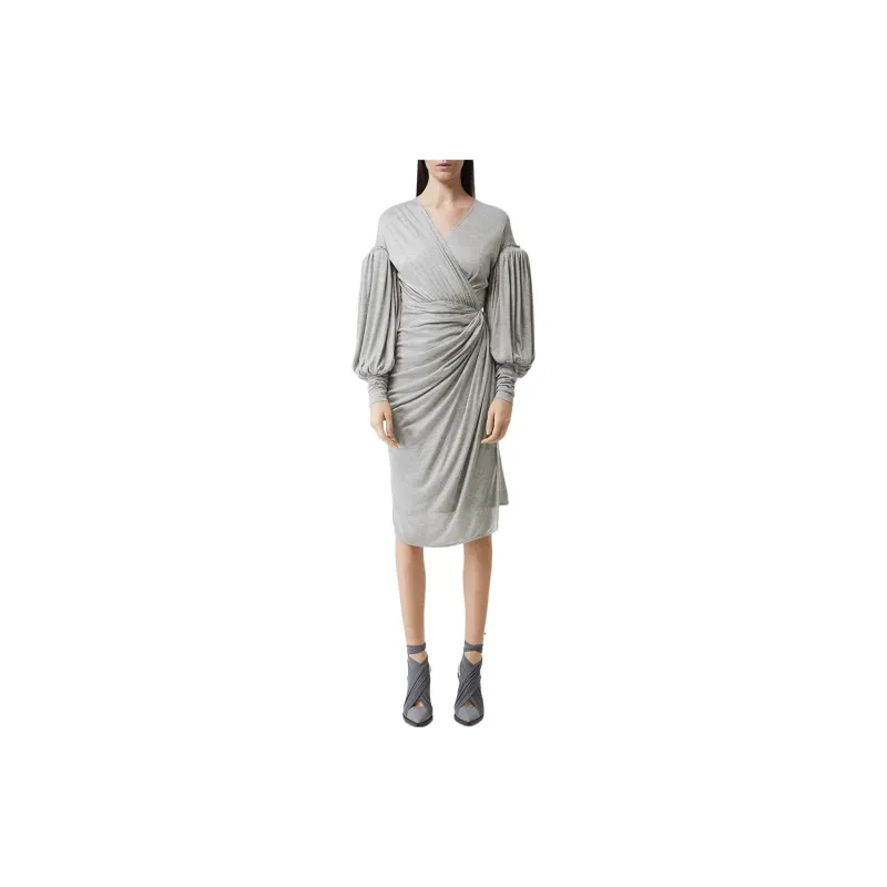 Burberry Puff Sleeve Wrap Dress-1