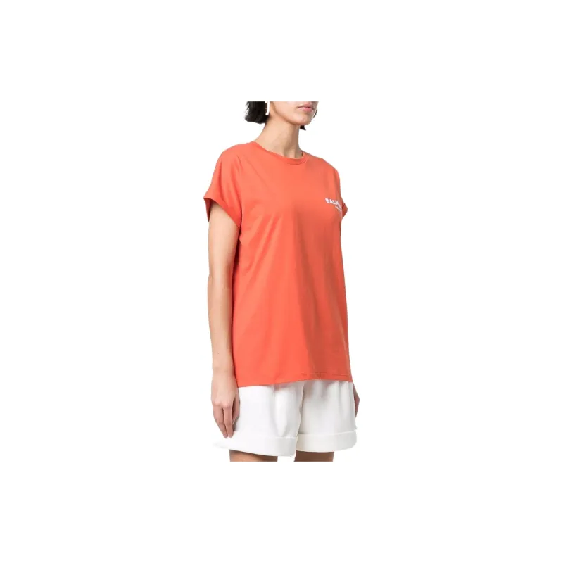 BALMAIN T Shirts Women's Orange-4