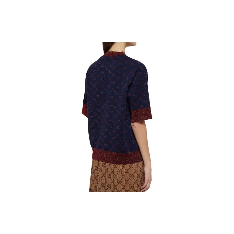 GUCCI Sweater Women's Navy Blue-3