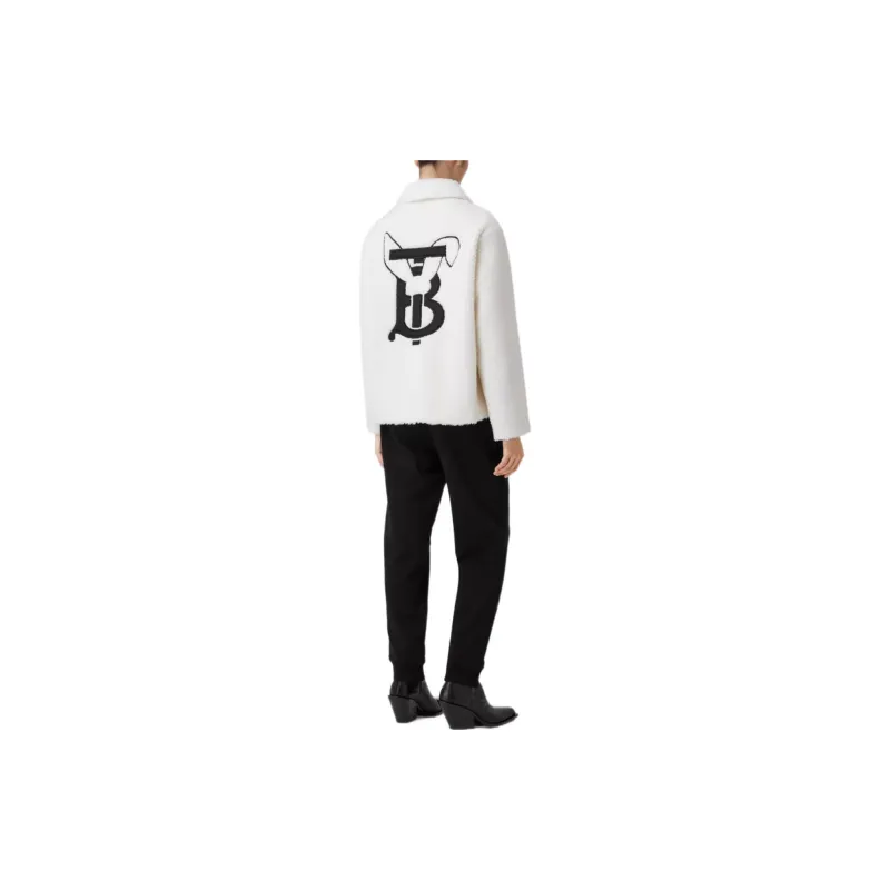 Burberry Rabbit Applique Fleece Jacket Ecru-3