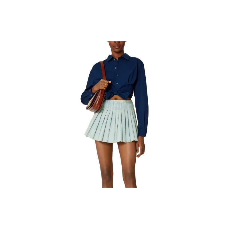 AMIPARIS Wrap Shirt 'Nautic Blue'-1