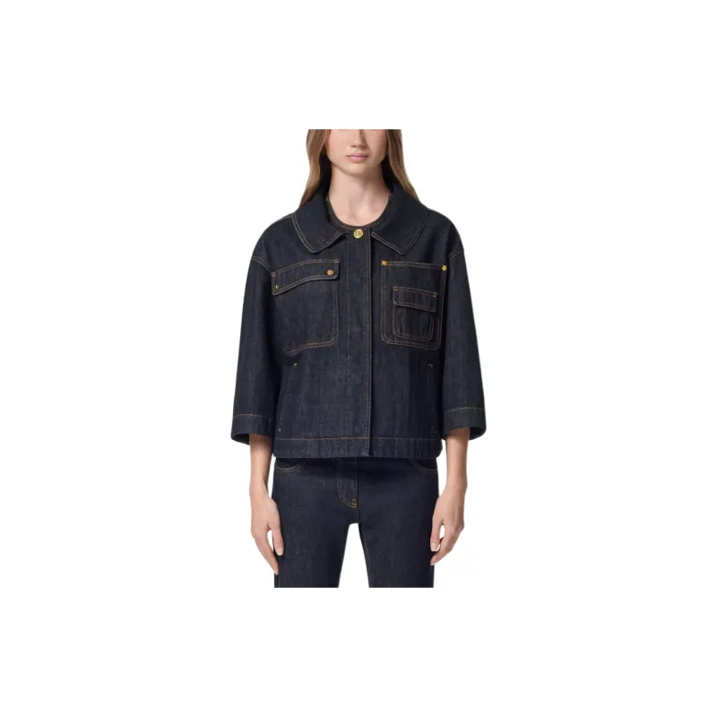VERSACE Denim Shirt 'Dark Blue'-2