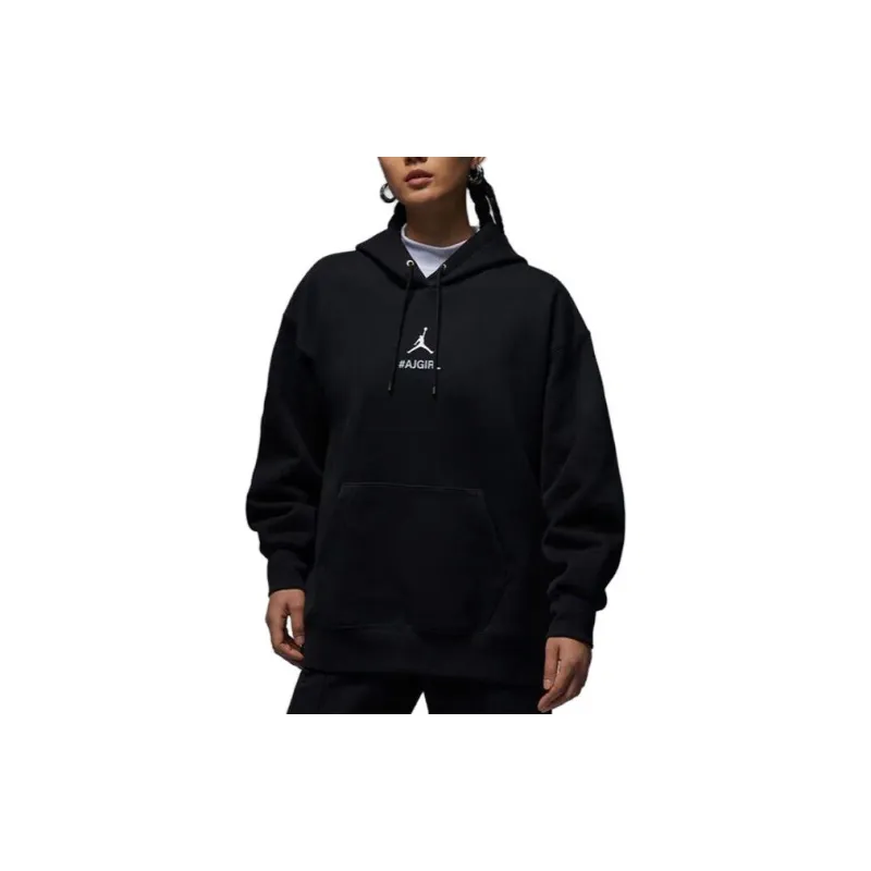Jordan AS W AJ GIRL VERBIAGE HOODIE Sweatshirt Women's Black-3