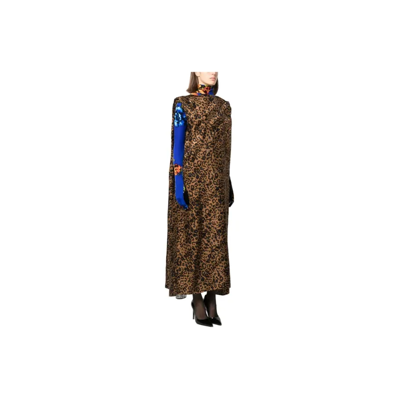 Vetements Sleeveless Dresses Women's Leopard Print-3