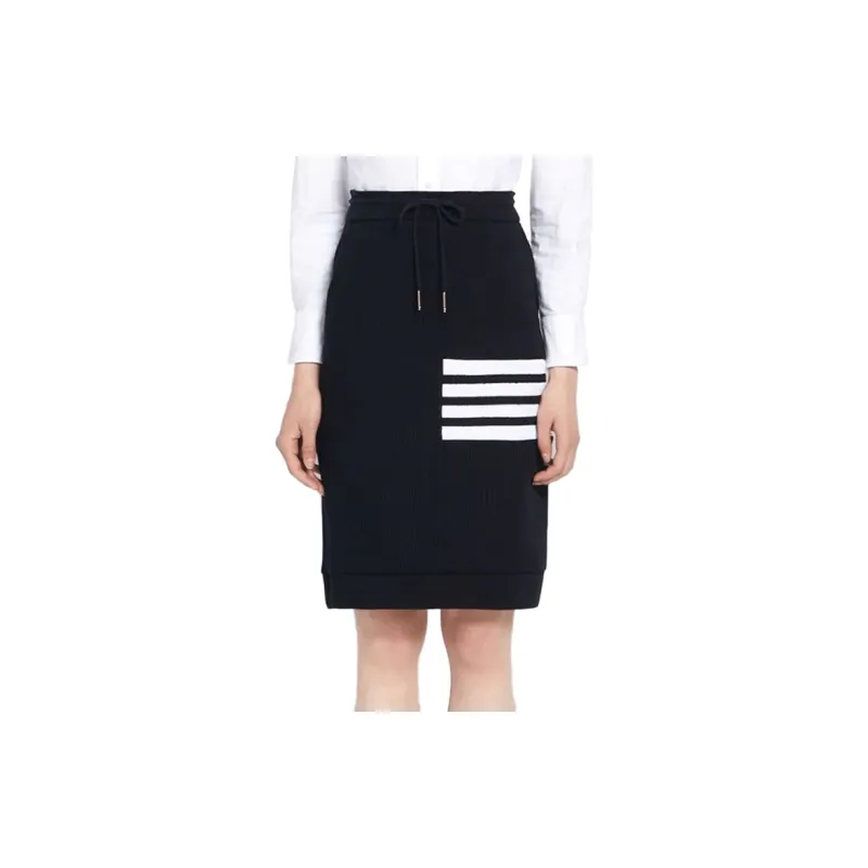 THOM BROWNE Casual Long Skirts Women's Dark Blue-1
