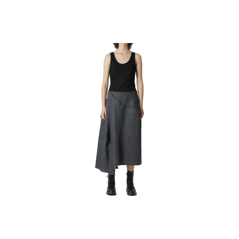 Yohji Yamamoto Casual Long Skirts Women's Gray-2