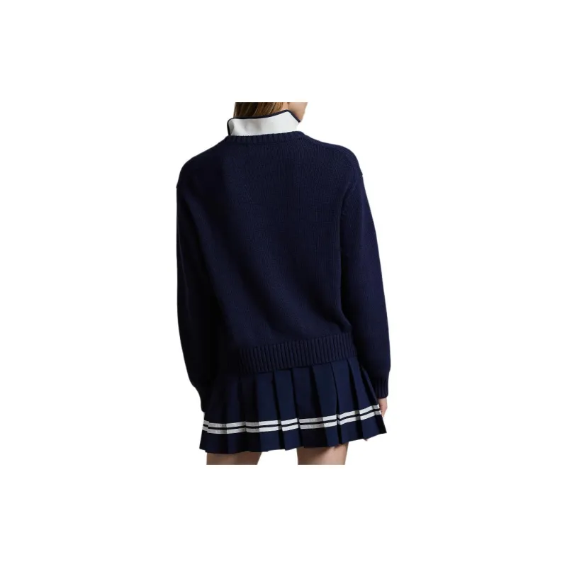 Ralph Lauren FW24 Knitwear Women's Elegant Dark Blue-3
