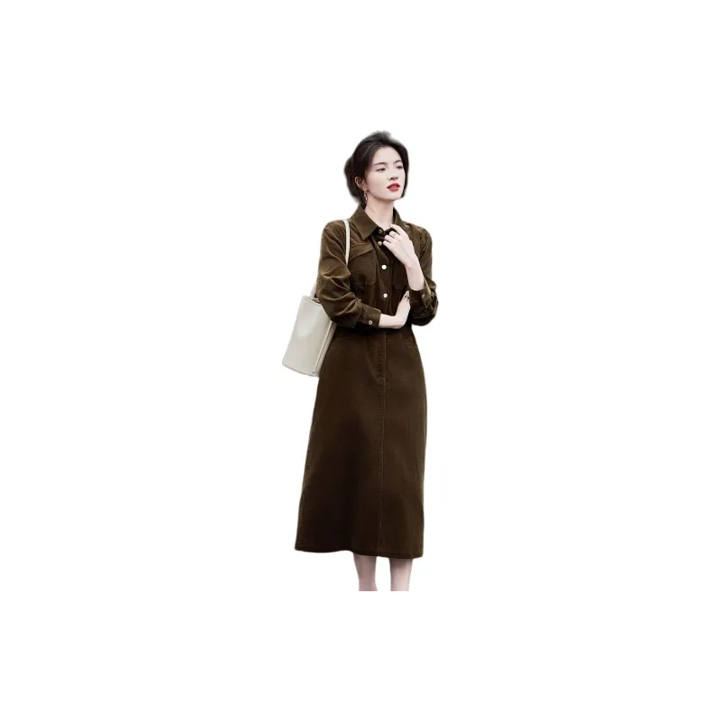 【dme】 Long Sleeved Dress Women's-1