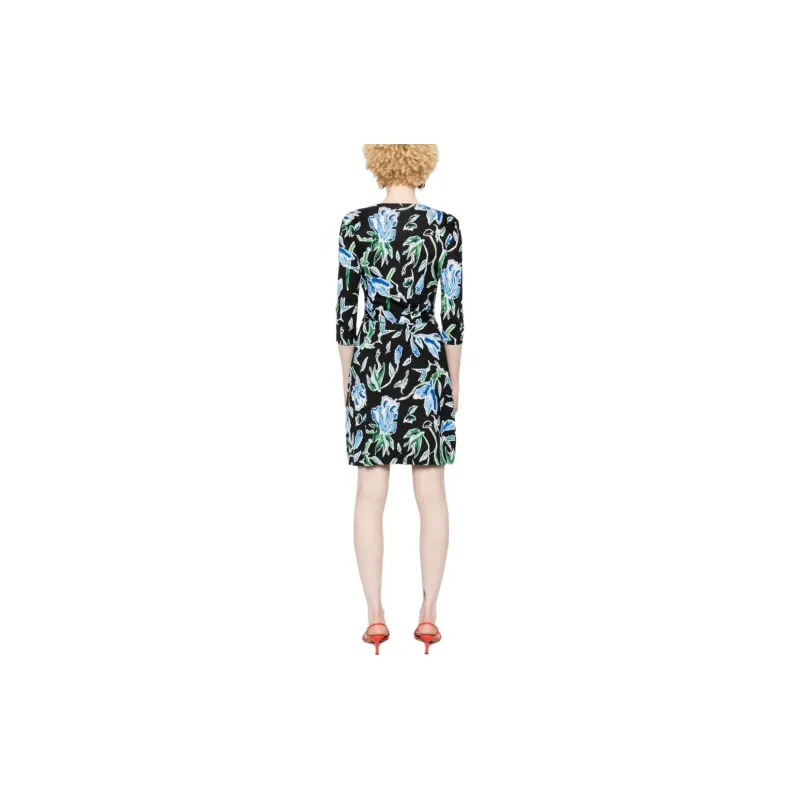 DVF Diane Von Furstenberg Julian Silk Wrap Dress-3