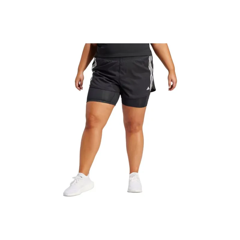 Adidas Free Shipping With AdiClub Own The Run 3-Stripes 2-in-1 Shorts-1