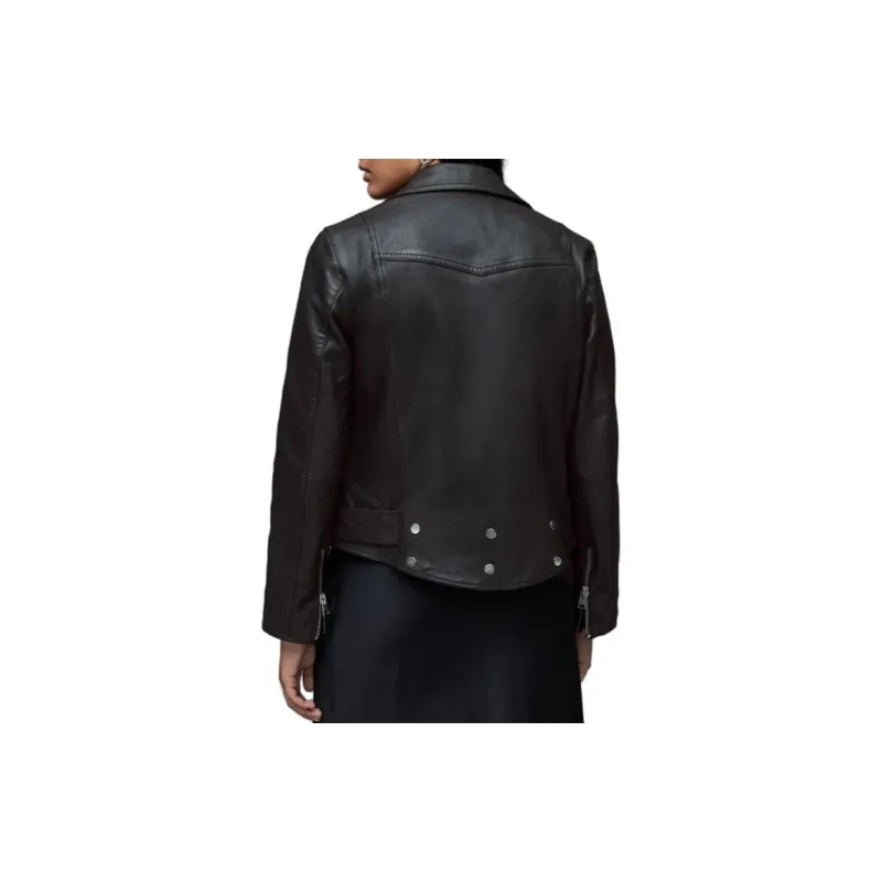 ALLSAINTS Leather Jackets Women's Black-3
